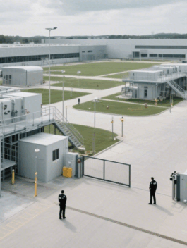 Ein-grossflaechiger-Objektbereich-liegt-unter-dramatisch-bewoelktem-Himmel