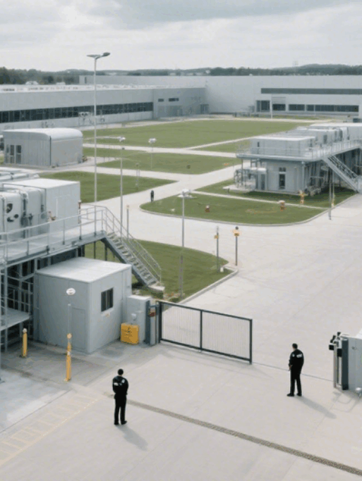 Ein-grossflaechiger-Objektbereich-liegt-unter-dramatisch-bewoelktem-Himmel